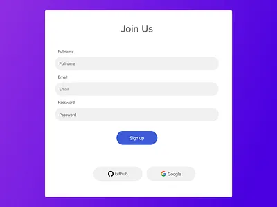 White Sign Up Page - HTML & CSS design sign up ui ux web xd