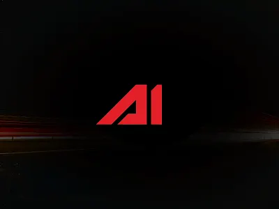 Alpha One 1 alpha clean geometic logo one