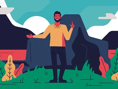 Paplar - Motion character color design identity motion motion animation