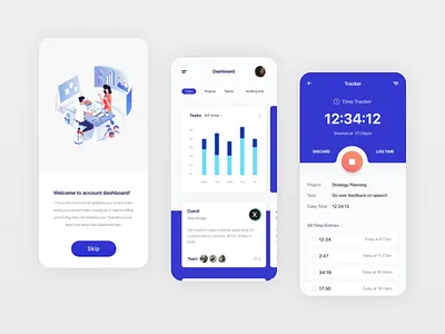 Taskwel mobile apps app cards chart dashboard graph illustration interface onboarding task app task flow task list task management tasks team timer ui ux