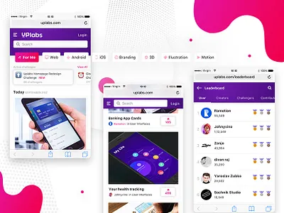 Uplabs Mobile Responsive Concept analysis mobile responsive research user centered user experience user interaction user interface web browser