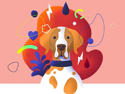 assistance dog 1 design dog illustration