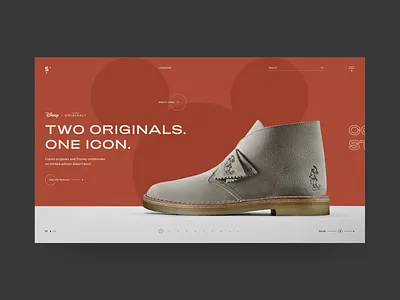Clarks Originals page concept branding branding design colors concept design ecommerce graphic graphicdesign inspiration minimal ux design web web design webdesign website