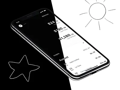 Rollie – Auto Dark Mode dark mode fintech personal finance product rollie spending tracker