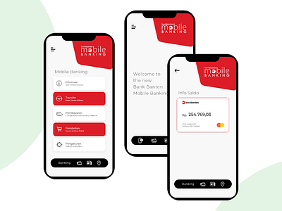 Bank Banten Mobile Banking app concept app design illustration interface mobile app ui uiuxdesign userinterface ux