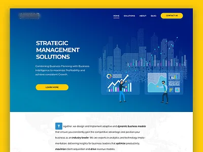 Finance & Business Management Web Design agency bootstrap corporate creative design front end front end development illustration landing page modern web design webdesign wordpress