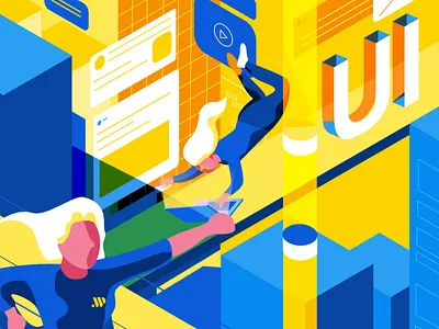 Outer Space - Illustration #1 design exploration flat design illustration