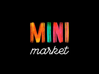 MINI Market handmade logotype market mini