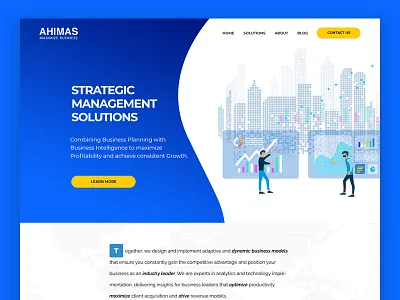 Finance & Business Management Web Design agency business website corporate web design design finance website front end front end development illustration minimal web design webdesign wordpress