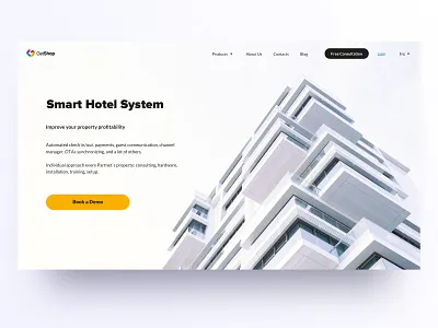 GetShop: Main Page automation dashboard design graphic hotels interface main page main screen minimalism sketch typography ui ux ui web