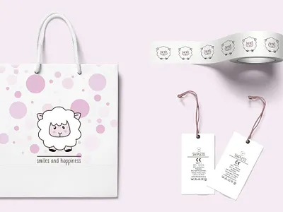 Logo for baby store baby baby store brand branding grapgic design logo pink white