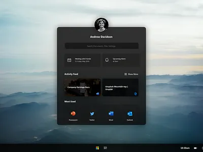 Windows Lite Start Menu Concept daily challange daily ui challange design microsoft start menu ui ui design ux ui ux ui design windows 10