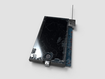 Futuristic iPhone 3d model iphone speculative design