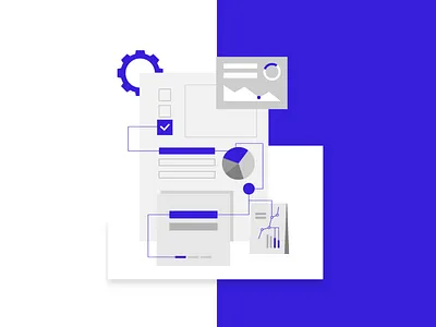 Intensifly Managed Services branding design illustration ui vector web design
