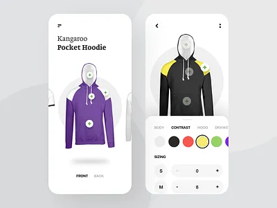 Clothes Constructor Design app business clean clothes constructor design design app interactive minimal ossmium product ui ux