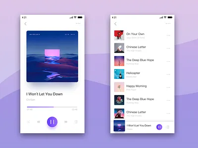 Music interface android app app app ui design illustration ios ios app design mobile app music app ui
