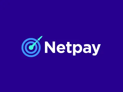 Netpay artission brand circle concept creative globe gradient icon identity illustration internet logo mark minimal rocket speed speed art target trend top 9 modern vector