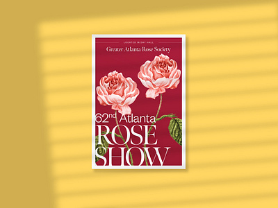Event Poster branding mockup poster rose