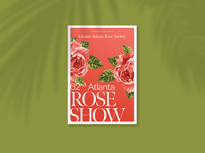 Event Poster branding mockup poster rose
