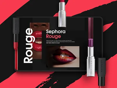 sephora's landing creative dark design digital luxury sephora uidesign
