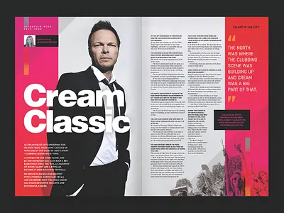 Magazine feature - Pete Tong interview clubbing cream cream classics dance dance music dps editorial editorial design editorial layout feature festivals house interview layout layout design magazine magazine design pete tong