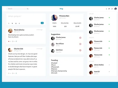 Social Media Timeline branding design ui deisgn