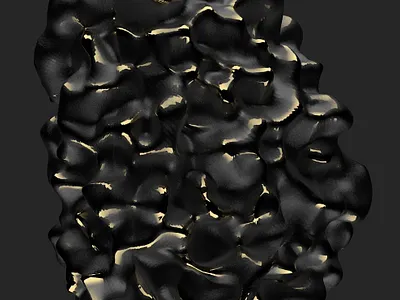 Part of letter D 36days 36daysoftype c4d42 challenge cinema 4d dark design ui