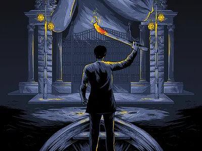 The sound of silence design dribbble illustration