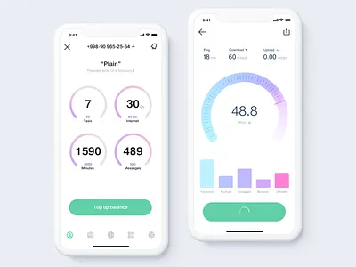 Speed Test animation app branding color dark dashboard design flat icon illustration inspiration logo material profile smart speedtest typography web