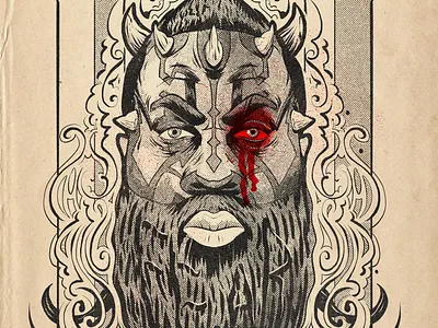 Harden WIP (lookin for critiques) halftone portrait procreate wip