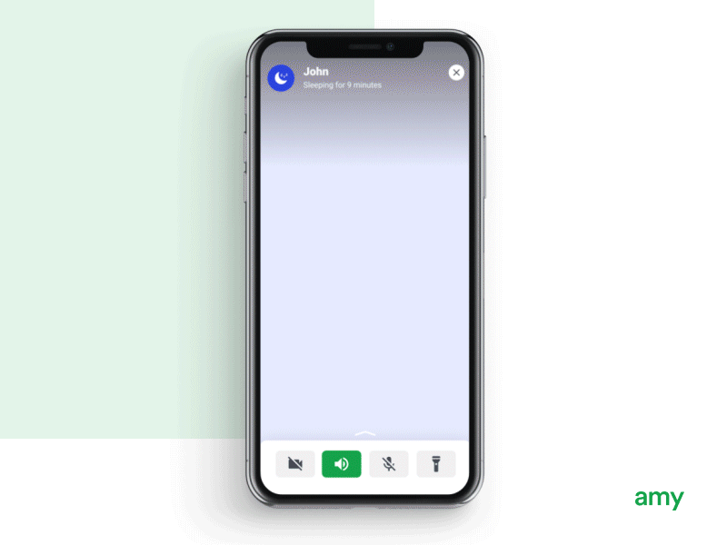 Amy Baby Monitor: Case Study android animation app baby illustration ios monitor notification player video