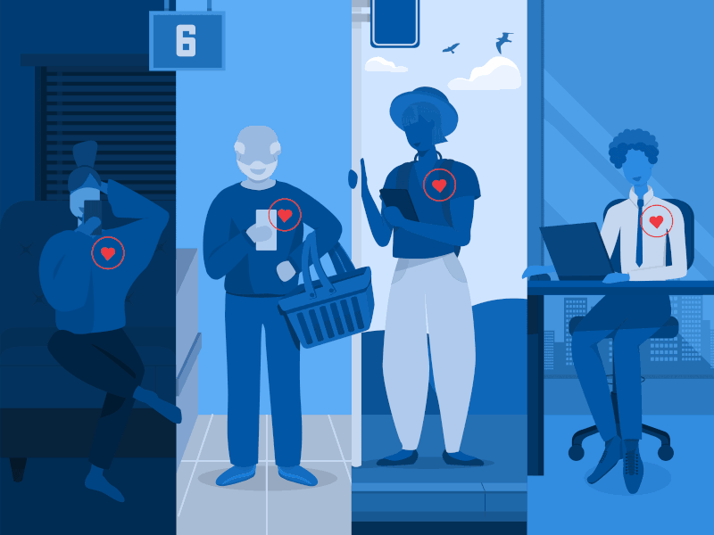 Digital Positive - Presentation Cover adobe photoshop aid design digital digital health gif graphic design health heartbeat illustration infographic logo medical presentation vector