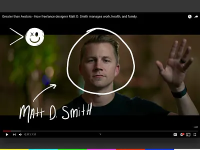 Greater than Avatars: Matt D. Smith's work, health, + family. episode film invision story video youtube