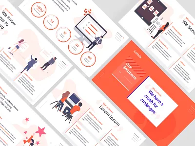 Presentation business corporate illustration powerpoint design presentation slides