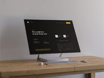 The UX Studio Website - Contact Page bold design branding design digital design minimal portfolio ui visual designer web web design website