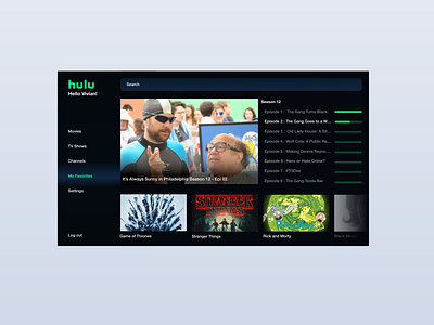 Daily UI Challenge #025 - TV App adobe xd app design daily daily ui 025 dailyui dailyui025 tv app ui ui design uidaily uidailychallenge