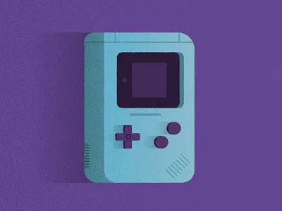Gameboy blue game gameboy green illustation nintendo purple retro videogame