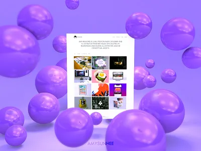 Portfolio Website 3d c4d cinema 4d graphic design portfolio web design website