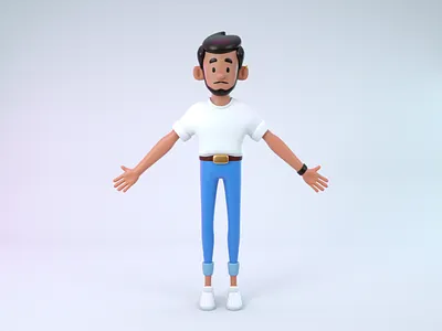3D Character "Cool guy" - Heetch 3d blender character design guy heetch human modeling octane octanerender