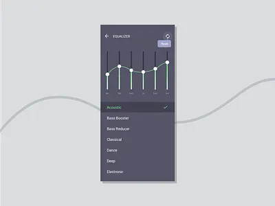 Settings 100 daily ui app daily 100 dailyui design dribbble equalizer ios music new settings settings ui sketch sound ui ux vector