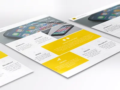 PDF Design a4 a4 flyer advertising app development document freebie freelance freelance developer mobile app design mobile app development pdf