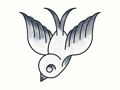 Tattoo Dove adobe bird birds black and white dove illustrator nature stipple stippling tattoo tattoo art tattoo style tattoos traditional vector vector art wildlife