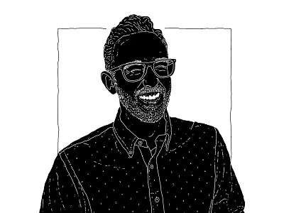 Reversed Illustration :: 02 black white bw creative design editorial illustration modern monoline style vector