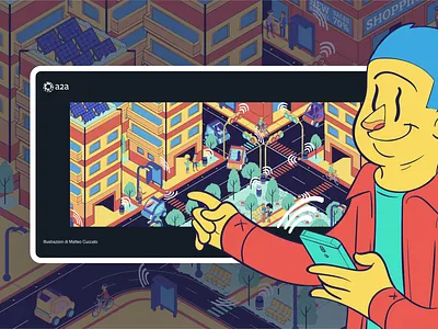 A2a - Smart City animation city eco energy future green illustration longform smart website
