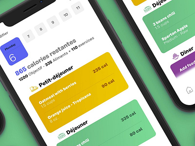 Calorie counting App calories design graphic design iphone mobile app mobile app design photoshop ui