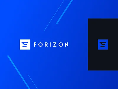 Forizon Logo blue branding car design graphic logo typography
