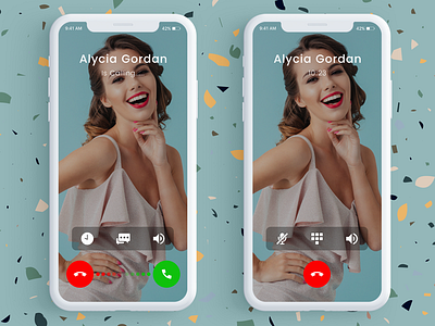 Incoming Call Screen ui