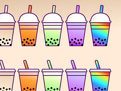 Boba Teas client twitch vector