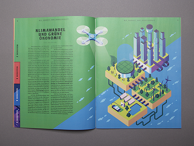 Illustration for Autostadt magazine autostadt design future graphic illustration isometric magazine print