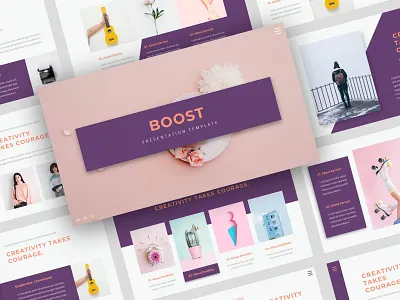 Boost - Creative PowerPoint Template agency business company corporate creative creative agency modern photography powerpoint powerpoint template presentation